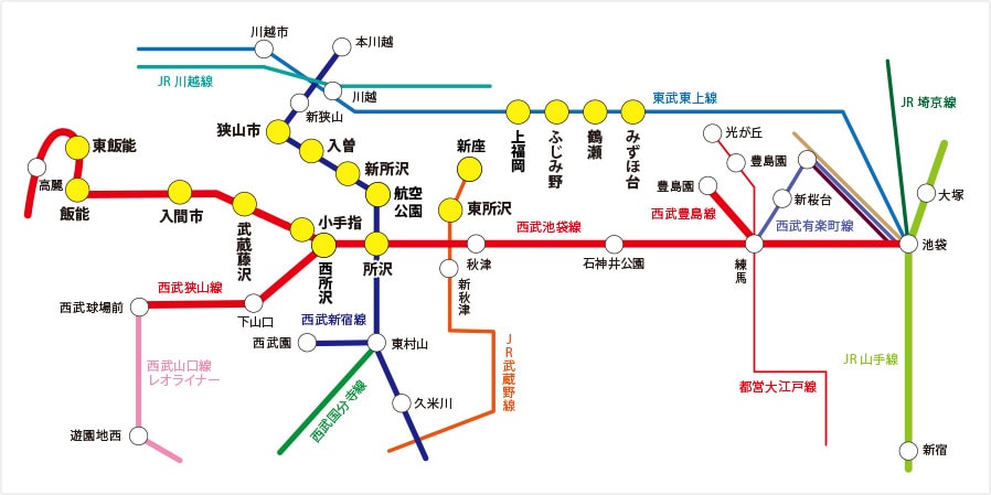 サロンリスト沿線図